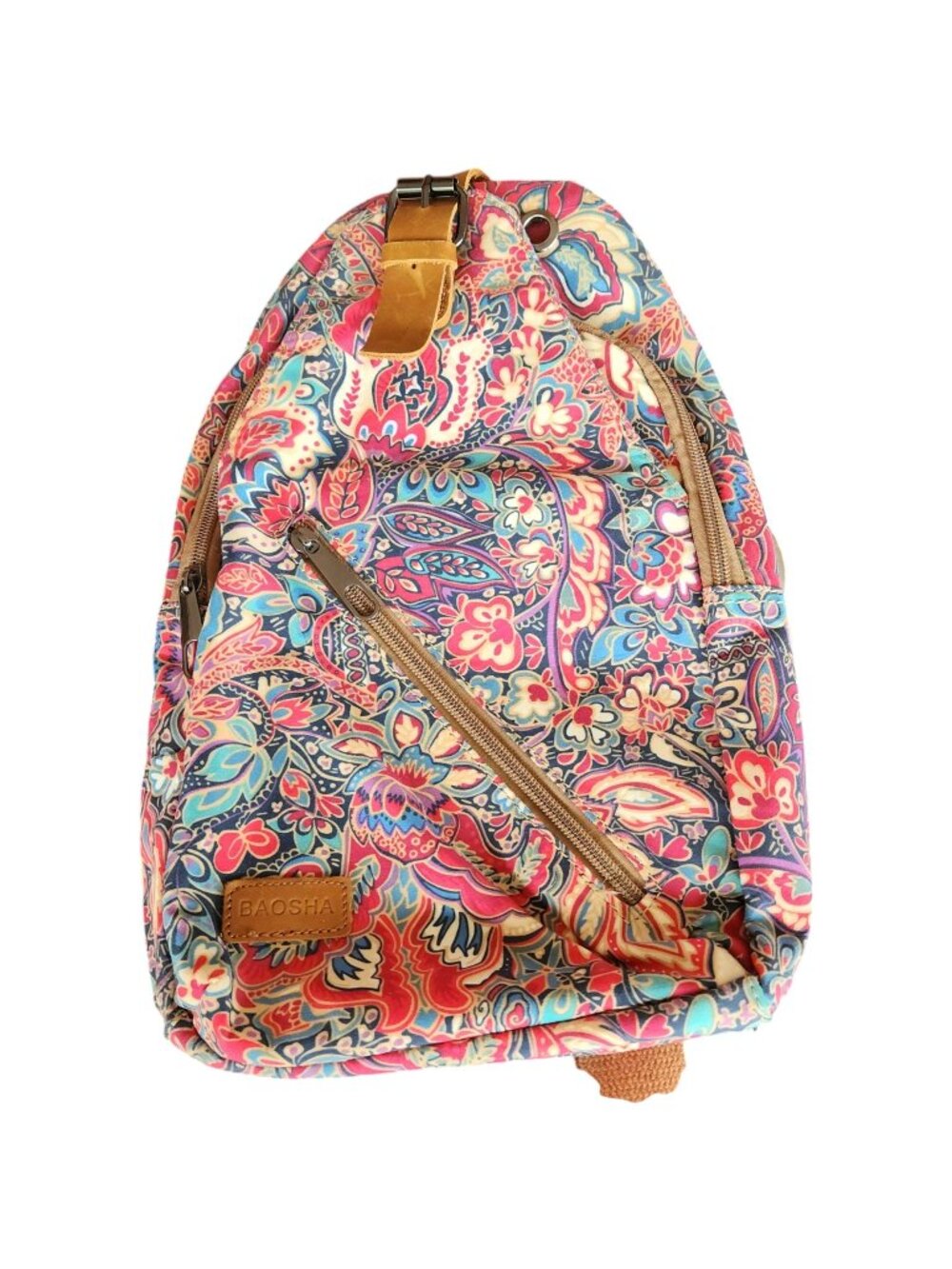 Baosha Women's Floral Sling Bag, Crossbody Bag, Shoulder Bag, Backpack, Purse